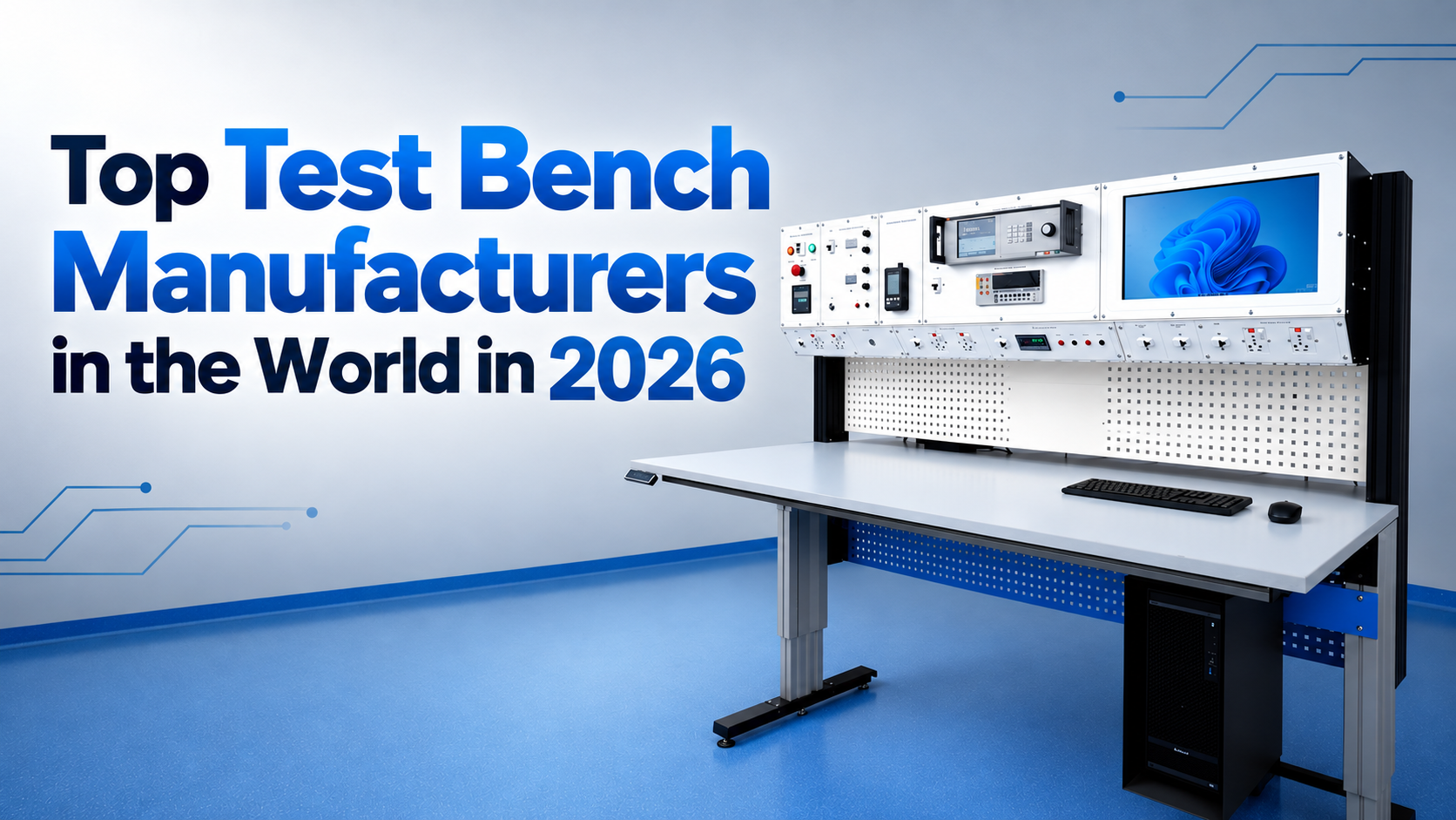 Top Test Bench manufacturers in the world in 2026 featuring TMCI Technology electrical, EV, calibration, and automated test benches.