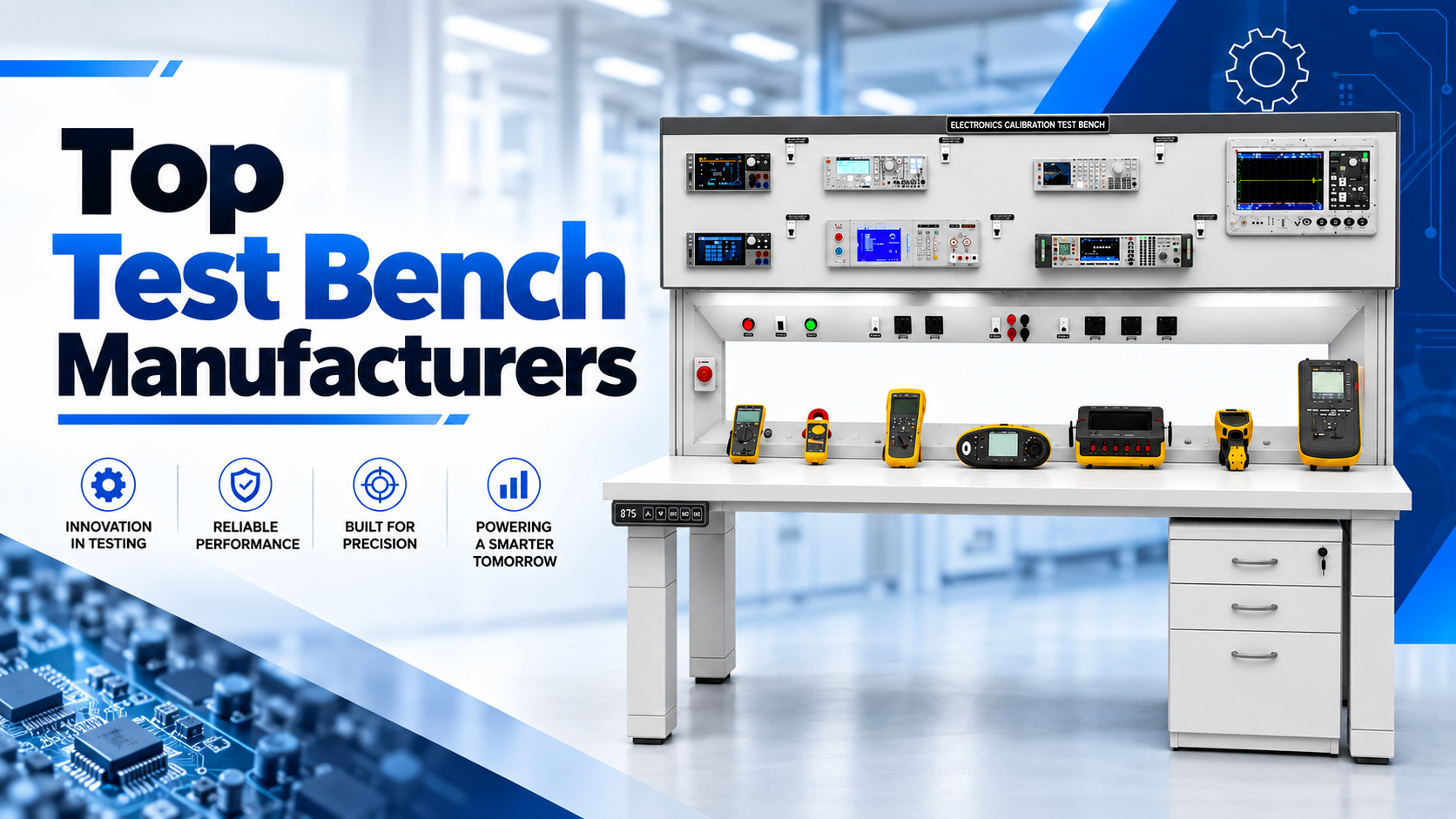 Top Test Bench Manufacturers in 2026 featuring TMCI Technology test bench solutions